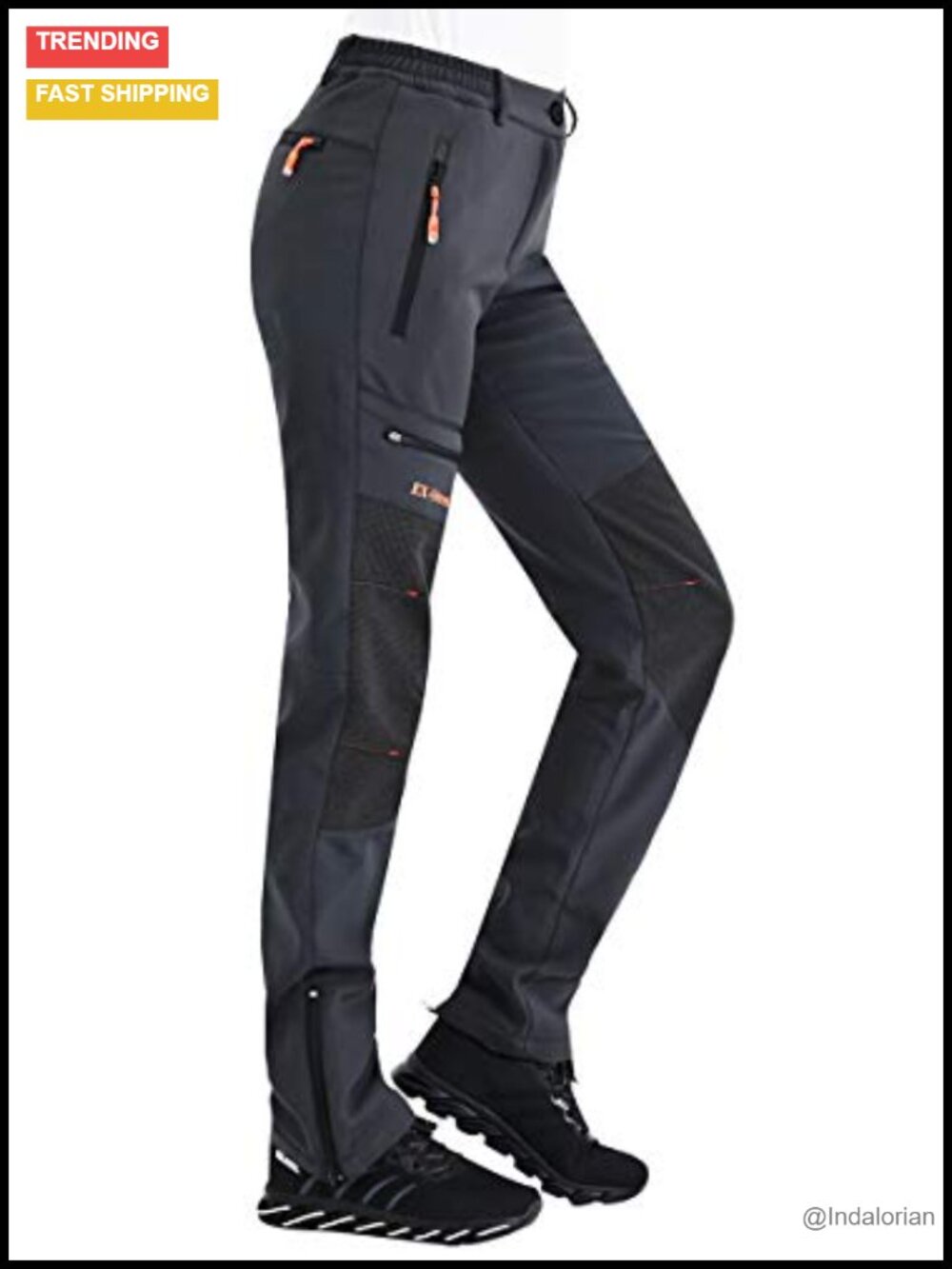 Womens Outdoor Snow Ski Pants Waterproof Insulated Softshell Hiking
